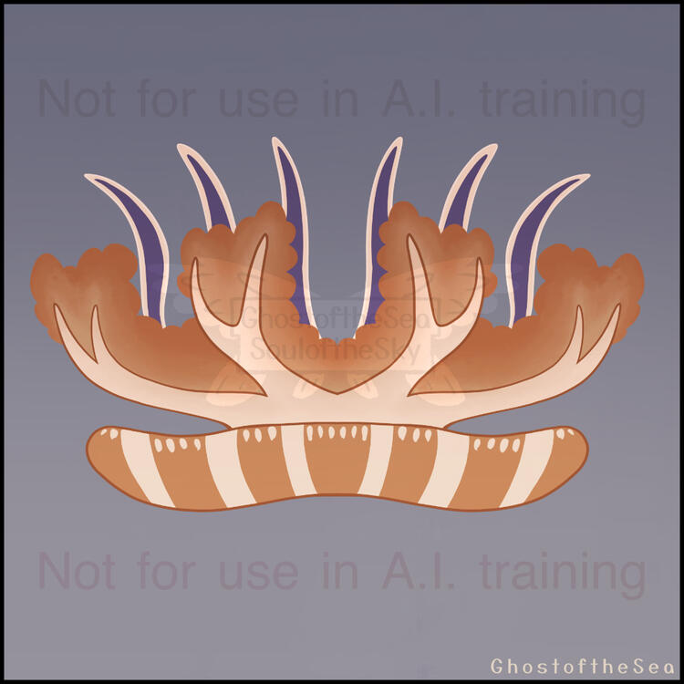 A digital illustration depicting a "cassieopea" upside-down jellyfish.